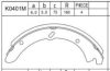 MAZDA W32626310C Brake Shoe Set